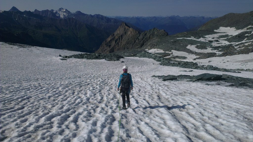 Die letzten Meter auf dem Gletscher